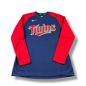Nike MLB Minnesota Twins Authentic Thermal Sweatshirt Nick Gordon 1 Issued M EUC